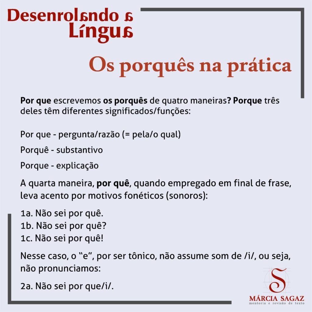 Os Porquês Na Prática - Marcia Sagaz